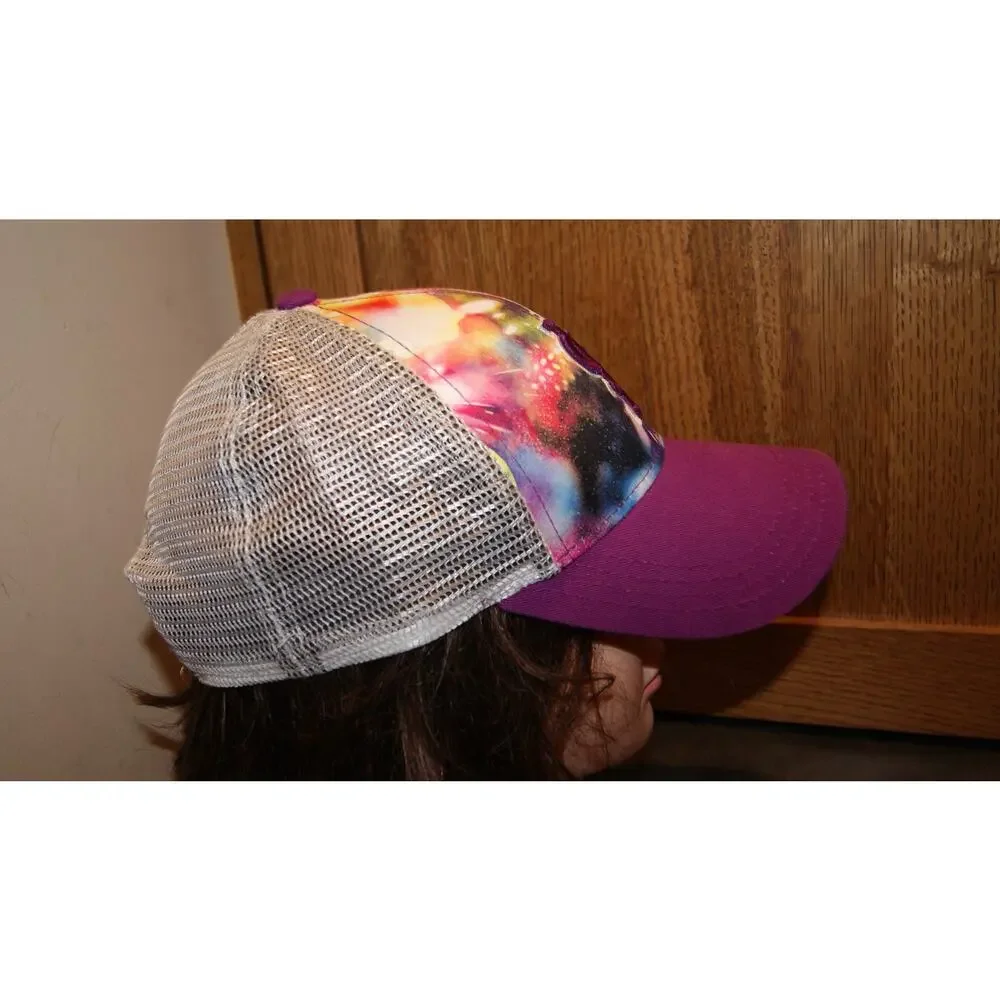 St Louis Cardinals Youth Girls Purple Colorful Swirls Trucker Snapback Hat Cap